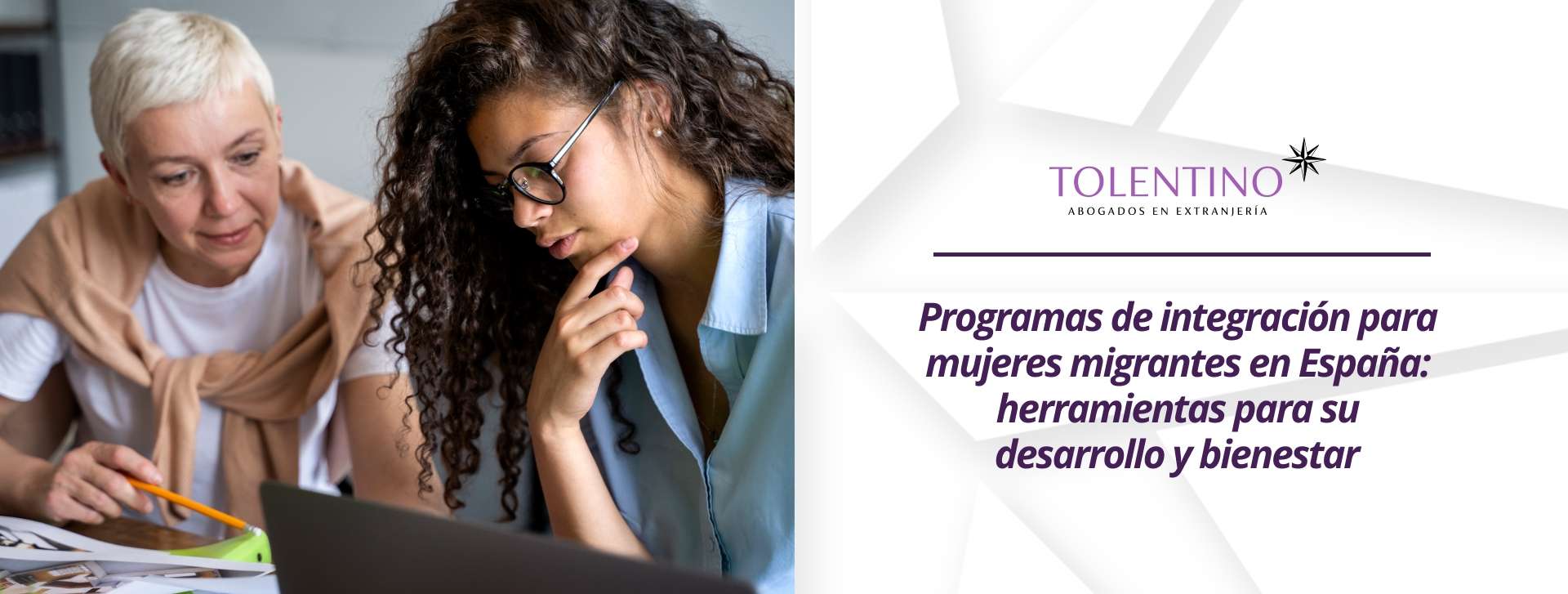 Programas de integración para mujeres migrantes en España | Tolentino ...